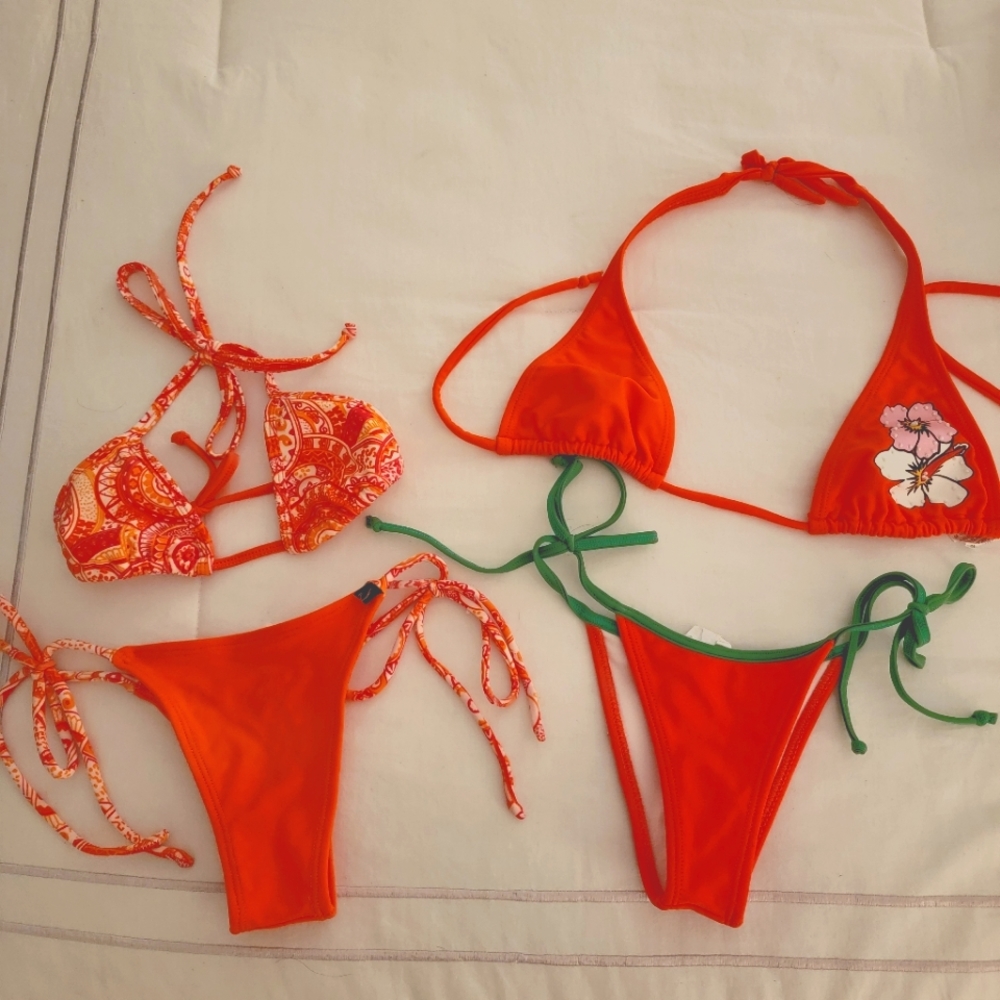 Micro Brazilian Bikinis, Orange